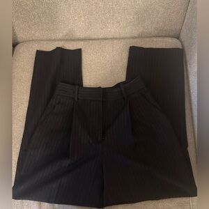 Zara Women’s Black Pinstripe Dress Trousers